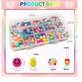 thumbnail image 4 of 990pcs Arcillo Coloridas Pulseras Kits Abalorios Fabricación Xtellar multicolor, 4 of 4