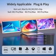 thumbnail image 5 of JEEJIA Laptop Screen Extender 15.6'', 1080P FHD Computer Monitor Portable, HDMI with 120% sRGB, 235°Rotation Detachable, Plug & Play, 5 of 8