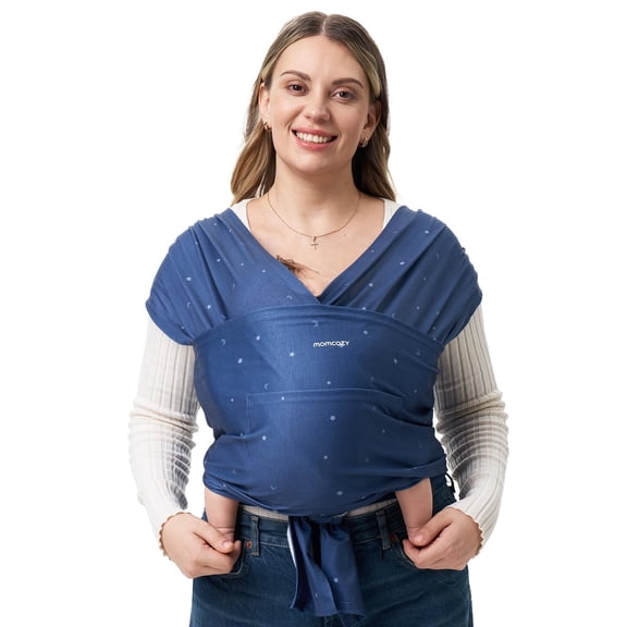 Momcozy Fular Bebé Elastico Portabebé Ergonomico Canguro para Bebés 3,6 a 15,8 kg