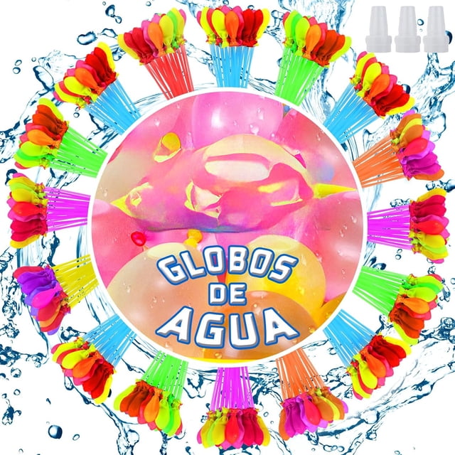 592 Pcs Globos de Agua,Globos de Agua Autosellantes,Llenado Rápido de 30 Segundos,Colorido Juguete con Globo de Agua,Perfecto para Fiestas al Aire Libre,En la Piscina,En la Playa y en el Agua