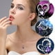 thumbnail image 1 of Collar con colgante de corazón de amatista y diamante para mujer (1 collar), 1 of 5