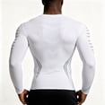 thumbnail image 5 of Men’s High‑Stretch Compression Workout Long Sleeve Shirt, Quick Dry Breathable Athletic Base Layer, Comfort Sport Top For Fitness Training Basketball Running And Daily Layering, 5 of 6