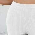 thumbnail image 6 of qolati Women's High Waist Yoga Pants Y2k Elastic Waist Flare Leg Palazzo Trousers Stretch Bell Bottom Slim-Fit Hippies Pants, 6 of 6