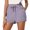 L-violet Clair, variante sur 2025 Shorts pour Femmes, Robe Courte Décontractée Unie pour Femmes, Shorts à Cordon avec Poches, Shorts en Jean Élégants, Tissage Uni, Shorts de Plage, Shorts de Cycliste pour Femmes