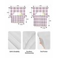 thumbnail image 5 of Pink Plaid Swag Curtains for Living Room/Bedroom Windows, Spring Summer Farmhouse Buffalo Checkered Kitchen Curtains and Valances Set 36 Inch Length, Light Filtering Swags Valance Curtain Panels, 5 of 5