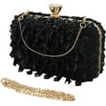 thumbnail image 6 of Women Bling Evening Bag Fashion Embroidered Beaded Sequin Clutch Cocktail Wedding Party Purse, 6 of 6
