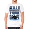 thumbnail image 1 of Camiseta de patrón azul de la República de California de los hombres - Blanco - 2x-grande Gravity Trading Camiseta de manga corta, 1 of 1