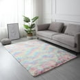 thumbnail image 6 of Soft Fluffy Bedroom Rugs Shaggy Geometric Design Area Rug For Girls Baby Room Kids Living Room Home Decor Floor Carpet, 6 of 7