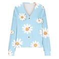 thumbnail image 5 of Ftwytp Cardigan Sweaters For Women Chunky Cardigan Sweater Vintage Pearl Button Knitted Coat Tunic Long Sleeve Jacket Elegant Open Front Cardigan, 5 of 5