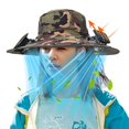 thumbnail image 3 of CHUANK Solar Fan Outdoor Fishing Hat  Men Sun Hat with 2 Solar Fans  3 Speed Adjustable - Effective Sun Protection - Breathable Mesh Material - USB/Solar Powered - Ideal for Fishing  Gard, 3 of 4