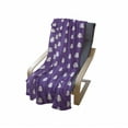 thumbnail image 3 of Childish Soft Flannel Fleece Throw Blanket, Happy Halloween Themed Motifs Ghost and Stars Spooky Celebration Layout, Cozy Plush for Indoor and Outdoor Use, 70" x 90", Fuchsia and White, by Ambesonne, 3 of 5