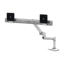 Ergotron 45-489-026 LX Dual Direct Polished Aluminum Monitor Arm For 25 in. Monitors