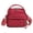 Red, variant on Elegant Solid Color Baby Diaper Bag Large Capacity Casual Front Pocket Crossbody Baby Bags for Girl Pañaleras Para Beb.