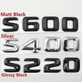 thumbnail image 3 of Glossy Black Rear Trunk Logo Emblem For W220 W221 S55 S63 S65 S350 S600 S400 S220 S430 S500 S550 S320 S420, 3 of 4
