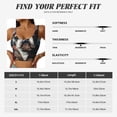 thumbnail image 5 of Cauagu Pirate Bulldog On Deck Pattern Sports Bras for Women,Round Neck Sports Bra Workout Crop Tank Tops Padded with Built in Shelf-Small, 5 of 8