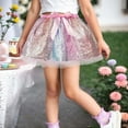 thumbnail image 2 of NAFUU Little Girls Sparkle Sequin Party Skirt Kids Dance Glitter Tutu Skirts Dance Party Princess Dance Skirt Fashion Girls Dresses, 2 of 5