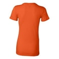 thumbnail image 3 of BELLA + CANVAS - Women's Slim Fit Tee - 6004 - Orange - Size: 2XL, 3 of 4