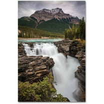 Trademark Fine Art 'Athabasca Falls' Canvas Art by Pierre Leclerc
