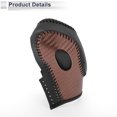 thumbnail image 4 of Cubierta de pomo de cambio de marcha Unique Bargains para Ford Focus 2012-2018, protector de mango de cambio antideslizante de cuero sintético, 1 Pc fibra de carbono marrón negra, 4 of 6