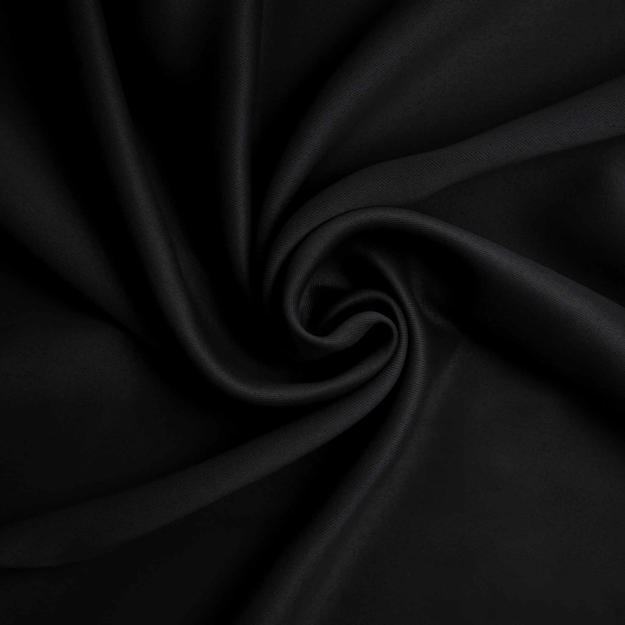Mainstays Grommet Blackout Single Curtain Panel, Black, 40