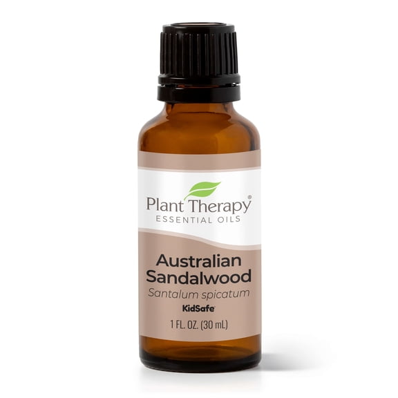 Plant Therapy Sandalwood Australian Essential Oil 100% Pure, Undiluted, Natural Aromatherapy, Therapeutic Grade 10mL (1/3 oz)