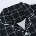 thumbnail image 4 of Xunmmm Pajamas Set for Womens 2 Piece Cotton Plaid Pjs Long Sleeve Sleepwear Soft Button Down Loungewear with Pockets, 4 of 7