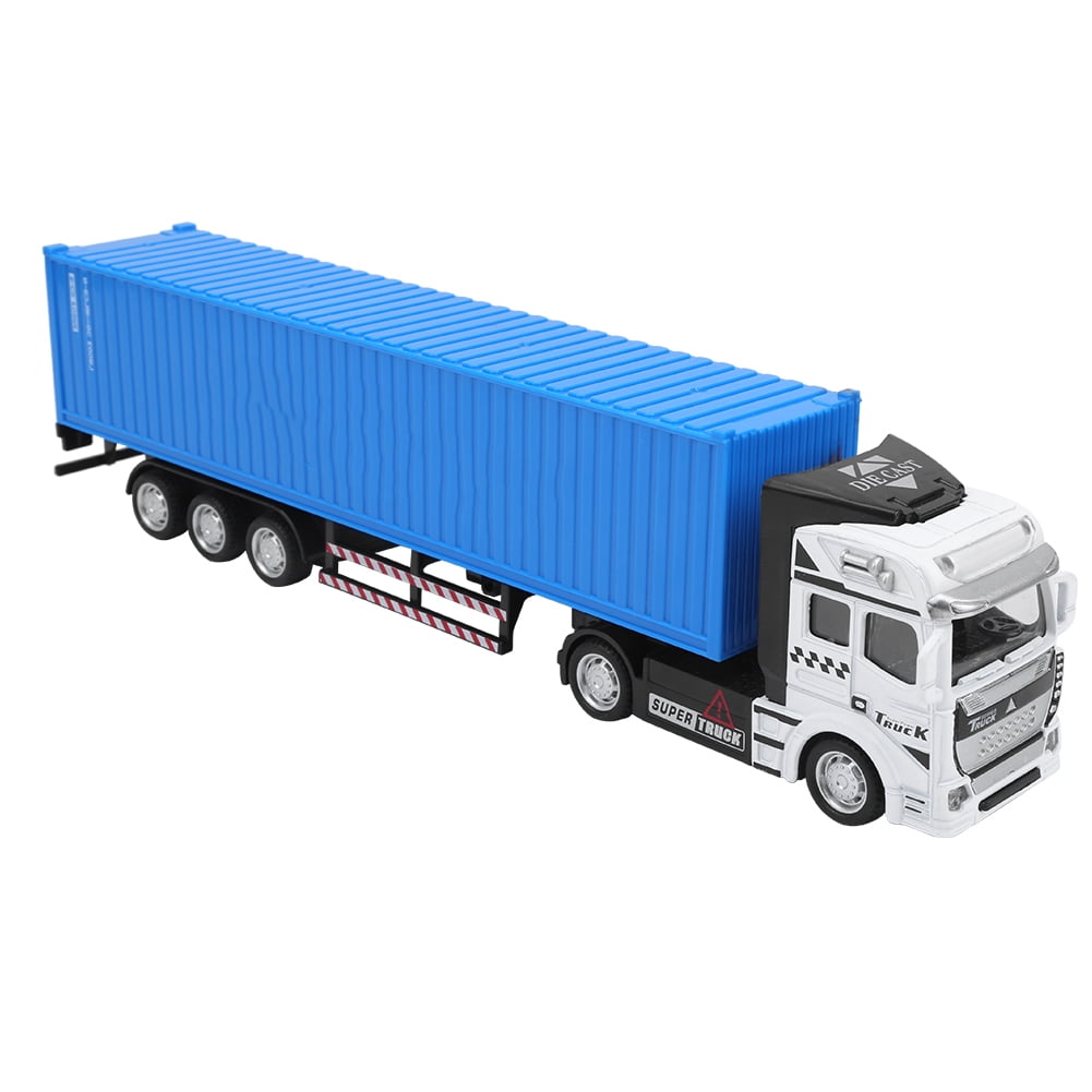 1/12 Mini Lorry Container Truck w/ 8x Small Car Model Toy Kids Birthday Gift 