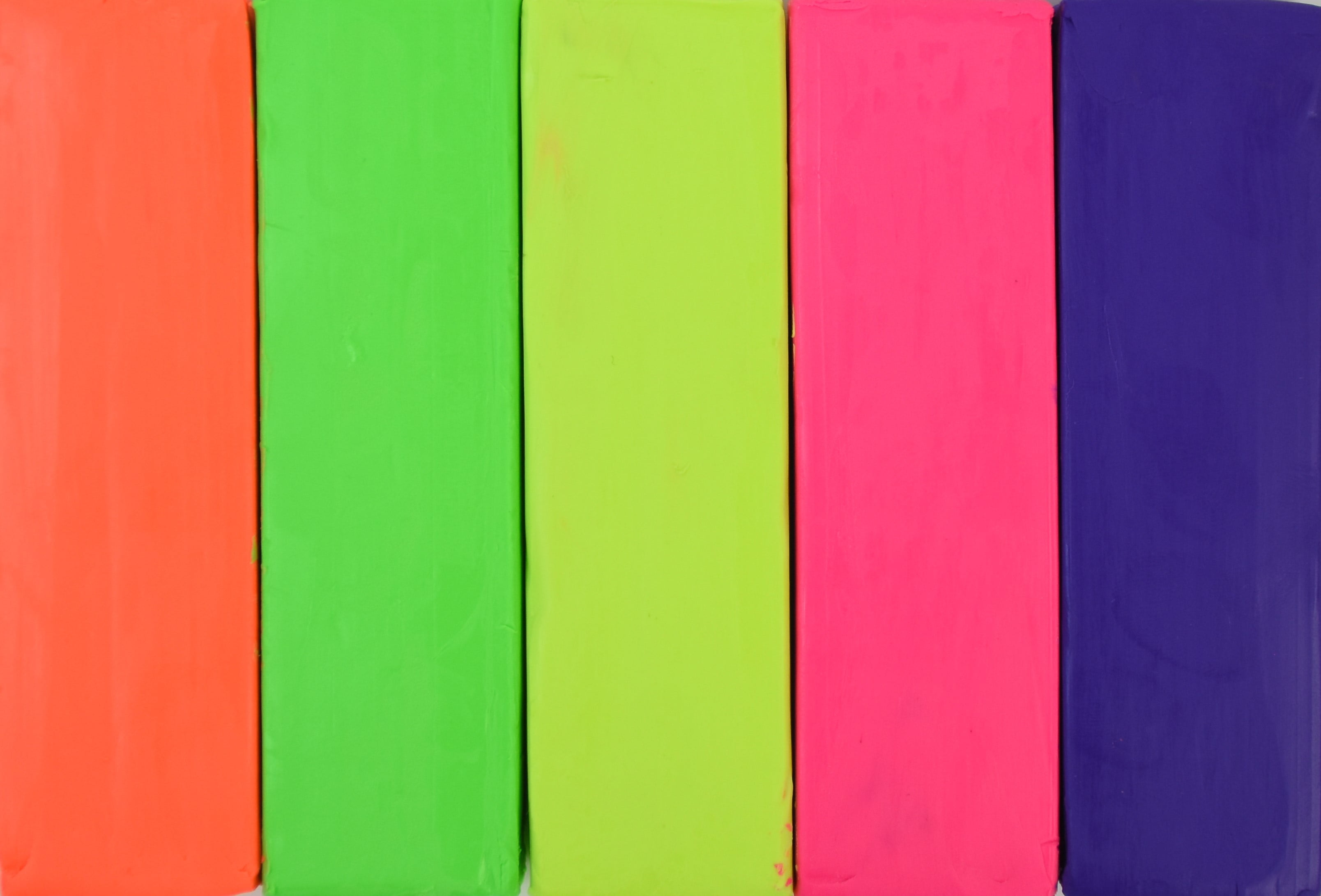 Purple; Pink; Yellow;Bright Green;Orange