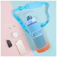 thumbnail image 3 of Half Gallon Water Bottle with Sleeve & Strap 64 OZ Water Bottle Motivational with Straw & Time Marker to Drink Leakproof Tritan BPA Free Workout Gym Sport Water Jug Women Men with Neoprene Holder, 3 of 18