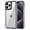 Purple, variant on Mantto Slim Crystal Clear Case for iPhone 13 Pro Max, Anti-yellowing Transparent Shockproof Lightweight Support Wireless Charging Ultra-Thin Phone Case for iPhone 13 Pro Max,Clear