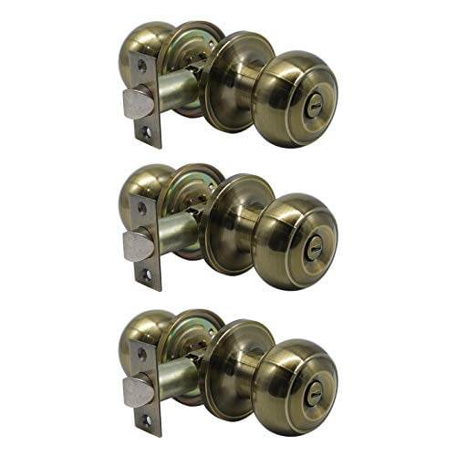 Probrico Privacy Door Knobs Lock Interior Bedroom Bathroom Door Handle
