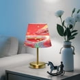 thumbnail image 6 of Modern Minimalist Cone Desk Lamp Antique Bronze Base & Linen Shade Bedside Table Lamp for Bedroom Living Room, Office, Dorm Cute Snake Medium, 6 of 8