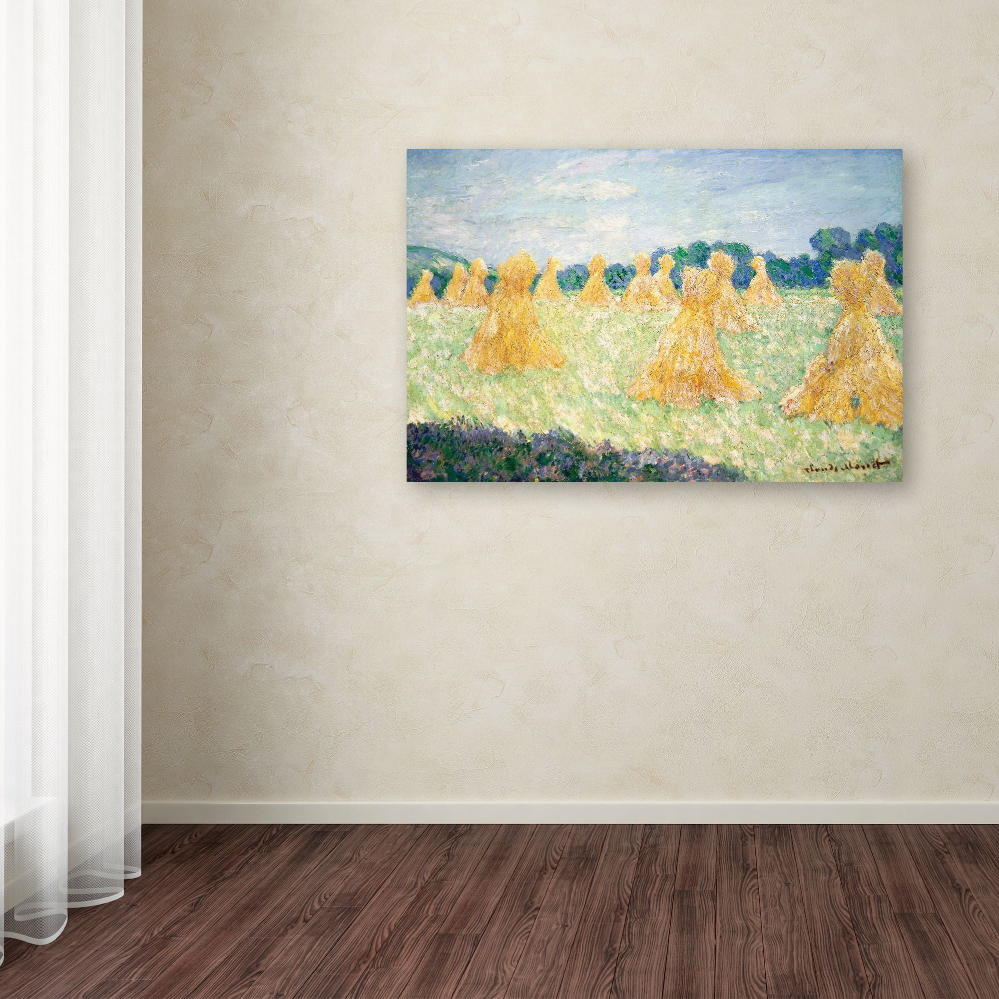 Trademark Fine Art 'The Young Ladies Of Giverny' Canvas Art by Monet