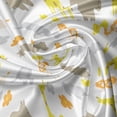 thumbnail image 5 of Ambesonne Cartoon Valance Pack of 2, Jungle Animals, 42"X12", Multicolor, 5 of 5