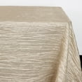 thumbnail image 4 of Your Chair Covers - Crinkle Taffeta Tablecloths 90 x 132 in. Rectangular Champagne for all events, Wedding, Parties, 4 of 5