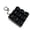 Black, variant on Mechanical Keyboard Fidget Toy Tester Tactile Clicky Keychain for Adults Novelty Desktop Accessory Portable Keypad Toy with Metal Clasp, Blue