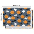 thumbnail image 6 of Pumpkin Ghost Bat Halloween Pattern Summer Placemats Table Placemats Set Of 4-Linen Kitchen Washable Placemats Table Mats 11.8"x17.7" Non-Slip Heat Resistant, 6 of 6