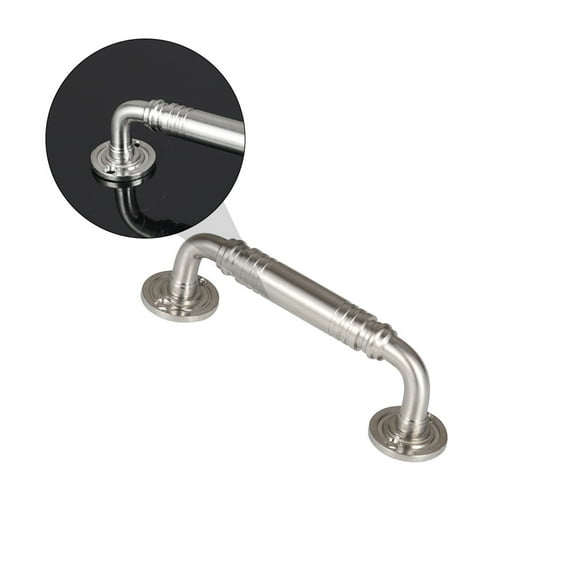 DECORNIJIA Cabinet Handles White Stainless Steel 1Pc 4Inch