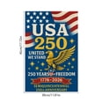 thumbnail image 3 of America 250th Birthday Garden Flag 12x18, 250 Years USA Celebrates Patriotic Yard Decor for 4th of July Veterans Day, 3 of 6
