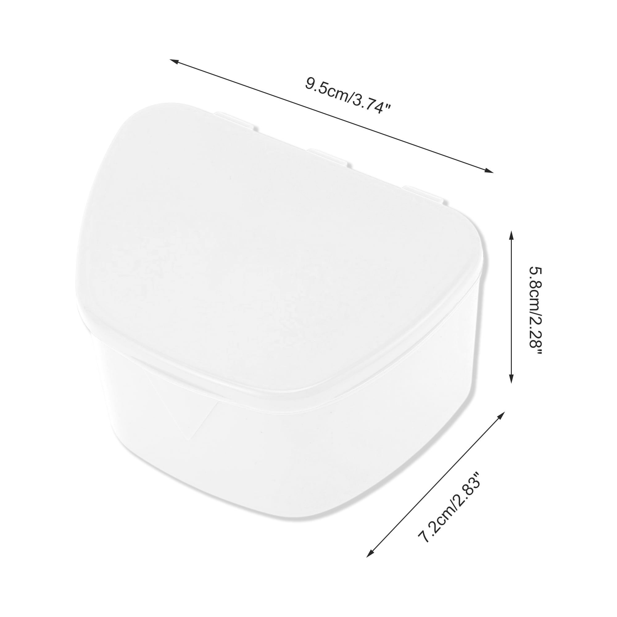 Unique Bargains Portable Braces Case 1 Pc White