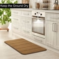 thumbnail image 7 of PiccoCasa Non-slip Memory Foam Bath Rugs 24" x 16", Khaki, 7 of 7