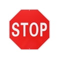 thumbnail image 1 of Uxcell Señal de Alto 18x18 Pulgadas Señales de Advertencia Reflectantes de Calle Impermeables [Letras Blancas Sobre Fondo Rojo], 1 of 1