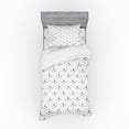 thumbnail image 1 of Ambesonne Cat Bedding Set 3 Pcs, Pattern of Kitten Eyes Whiskers, Twin XL, Indigo White, 1 of 3