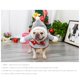 thumbnail image 5 of Lindo disfraz navideño para mascotas Capa navideña con rayas rojas y verdes para perros y gatos, 5 of 5