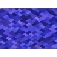 thumbnail image 1 of Ahgly Tapis Rectangulaire Lavable en Machine Intérieur Transitionnel Bleu Vif, 2 Pieds x 5 Pieds, 1 of 7