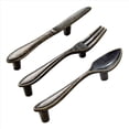 thumbnail image 3 of 45 Piezas Cuchillo Cuchara Tenedor Gabinete de Cocina Armario CajóN Tiradores Perillas 3 Pulgadas Centro una Centro Bronce, 3 of 5