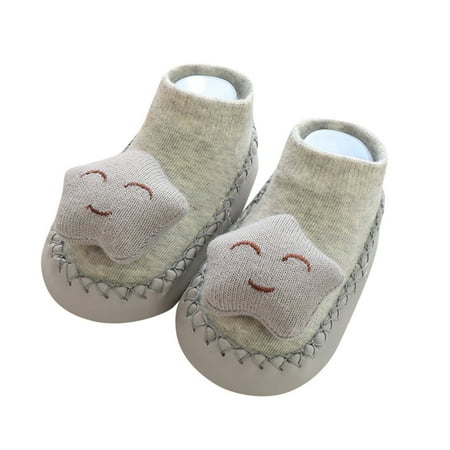 

JDEFEG Shoes Size 9 Autumn and Winter Cute Children Toddler Shoes Boys and Girls Flat Bottom Non Slip Lightweight Comfortable Solid Color Cartoon Star Socks Shoes Baby Boy Winter Shoes Gy2 12