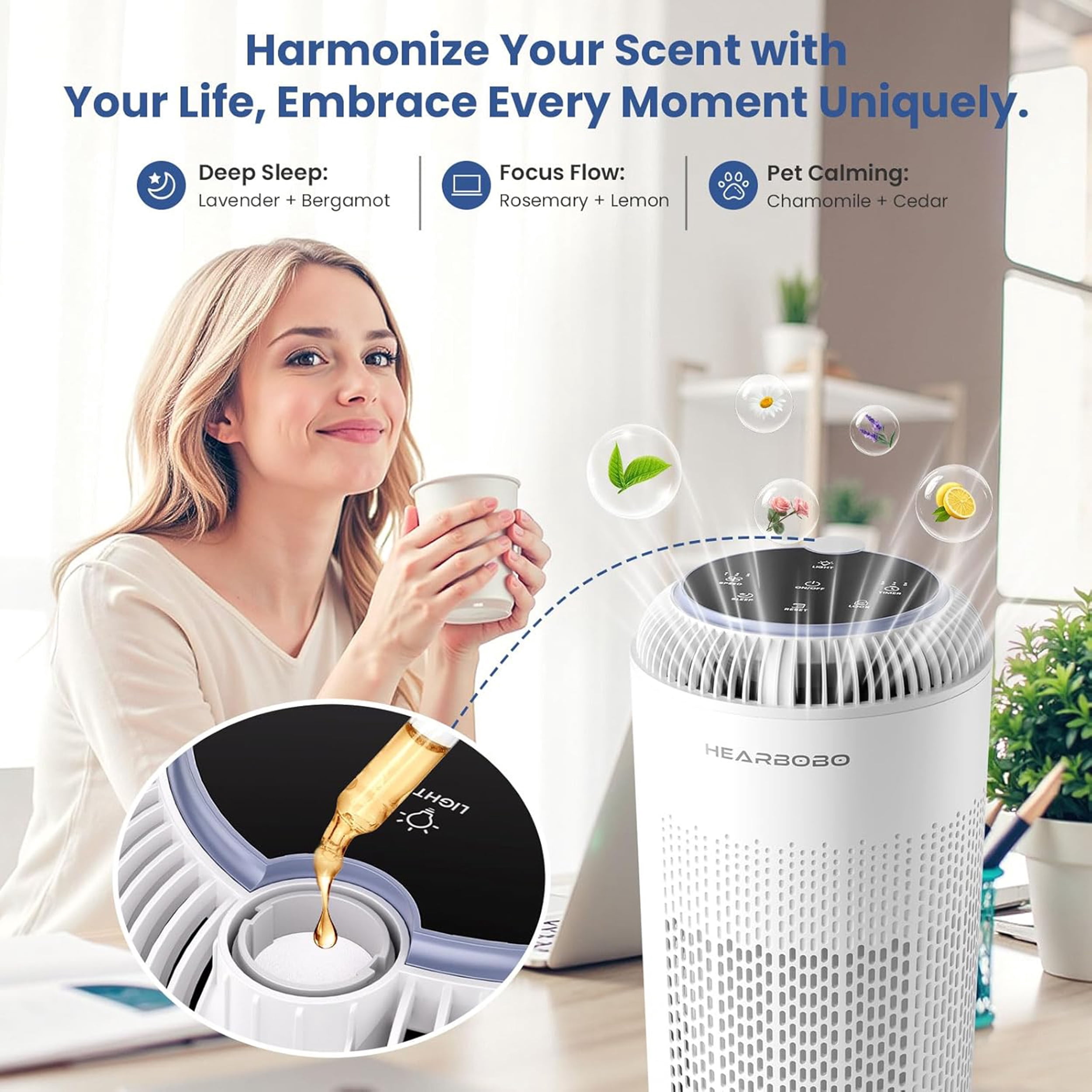 HEPA Air Purifier with Aromatherapy