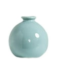 thumbnail image 6 of deevoka Plant Pot Home Table Centerpiece Desktop Small Bookshelf Ceramic Flower Vase Cyan Blue, 6 of 9