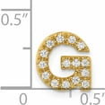 thumbnail image 4 of 14K Yellow Gold Diamond Letter G Initial Charm (10.11 X 9.24) Made In India -Jewelry By Sweet Pea, 4 of 7